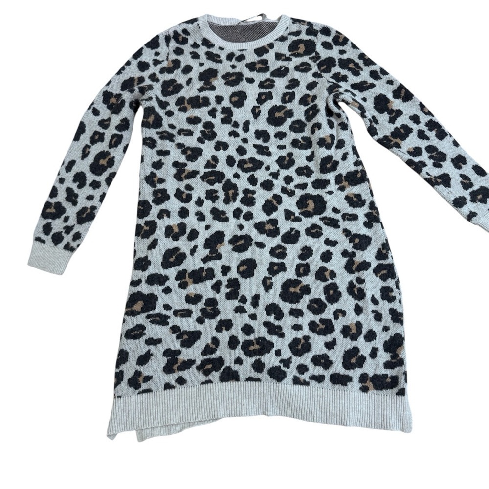 LOFT Gray and Cream Knit Sweater - Picture 2 of 6